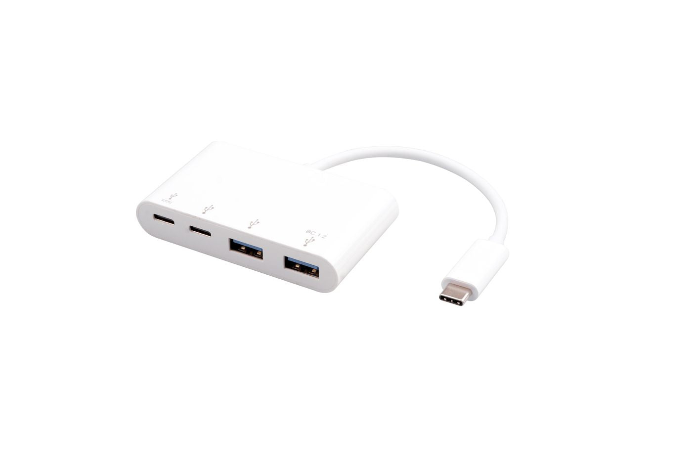 eSTUFF ES625002 USB-C Hub – 2x USB 3.0 & 2x USB-C 3.1, 100W PD, White