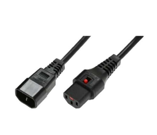 NEXT UPS Systems 88033 Power Cable – IEC-LOCK C14 to C13 2m Black