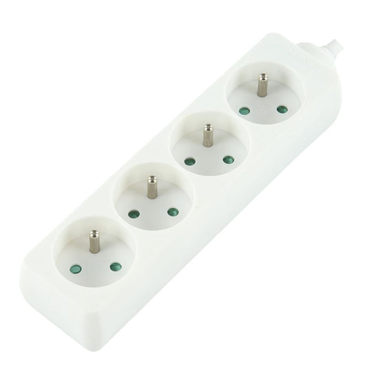 LOGON PROFESSIONAL LPS055 4-Way Power Strip – 16A 1.5m White 3500W
