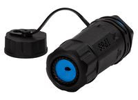 LOGON PROFESSIONAL TWPGLAND84 Cat6A Bulkhead Coupler – Outdoor Waterproof IP68 with Gland