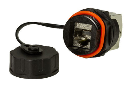 LOGON PROFESSIONAL TWPGLAND85 Outdoor Waterproof CAT6A Bulkhead Keystone Jack IP68 – 5-Pack