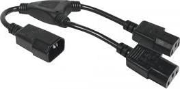 LOGON TC03NCY30CM Power Cable – Y-Connection Extension 0.3m Black