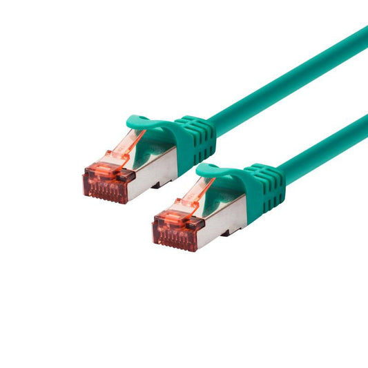 LOGON PROFESSIONAL Cat6 F/UTP Patch Cable, 15m, Green, Shielded RJ45
