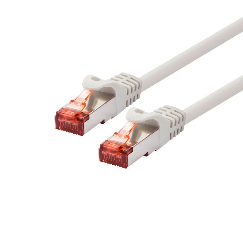 LOGON PROFESSIONAL Cat6 S/FTP Patch Cable 25cm – Ivory, RJ45