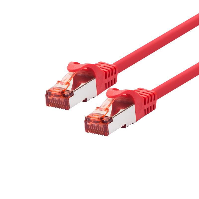 LOGON PROFESSIONAL Cat6 F/UTP Shielded Patch Cable 0.3m Red – RJ45
