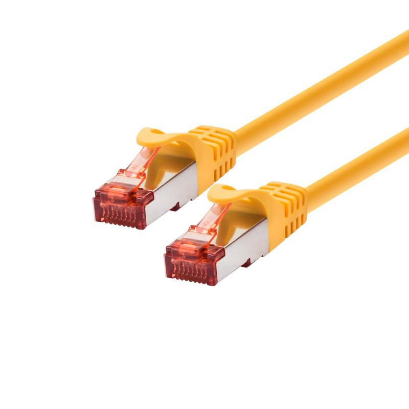 LOGON PROFESSIONAL Cat6 F/UTP Shielded Patch Cable – 0.3m Yellow RJ45