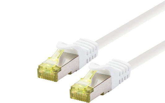 LOGON PROFESSIONAL Cat6a S/FTP Patch Cable 2m – White LSOH 500MHz RJ45