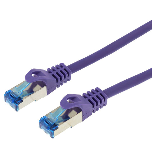 LOGON PROFESSIONAL SF/UTP Cat5e Patch Cable 0.5m – Violet RJ45 Network Lead