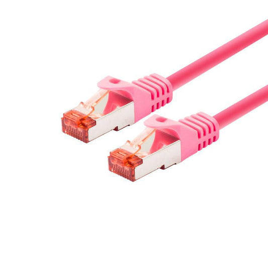 LOGON PROFESSIONAL TCR66SS005M Cat6 Patch Cable S/FTP PIMF 0.5m Magenta RJ45 High-Speed