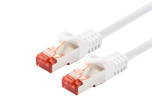 LOGON PROFESSIONAL Cat6 S/FTP PIMF Patch Cable 1m – White RJ45 Network Lead
