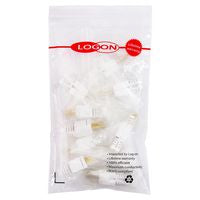 LOGON PROFESSIONAL TWP8P8TP RJ45 Cat5e U/UTP Toolless Plug 10-Pack Purple