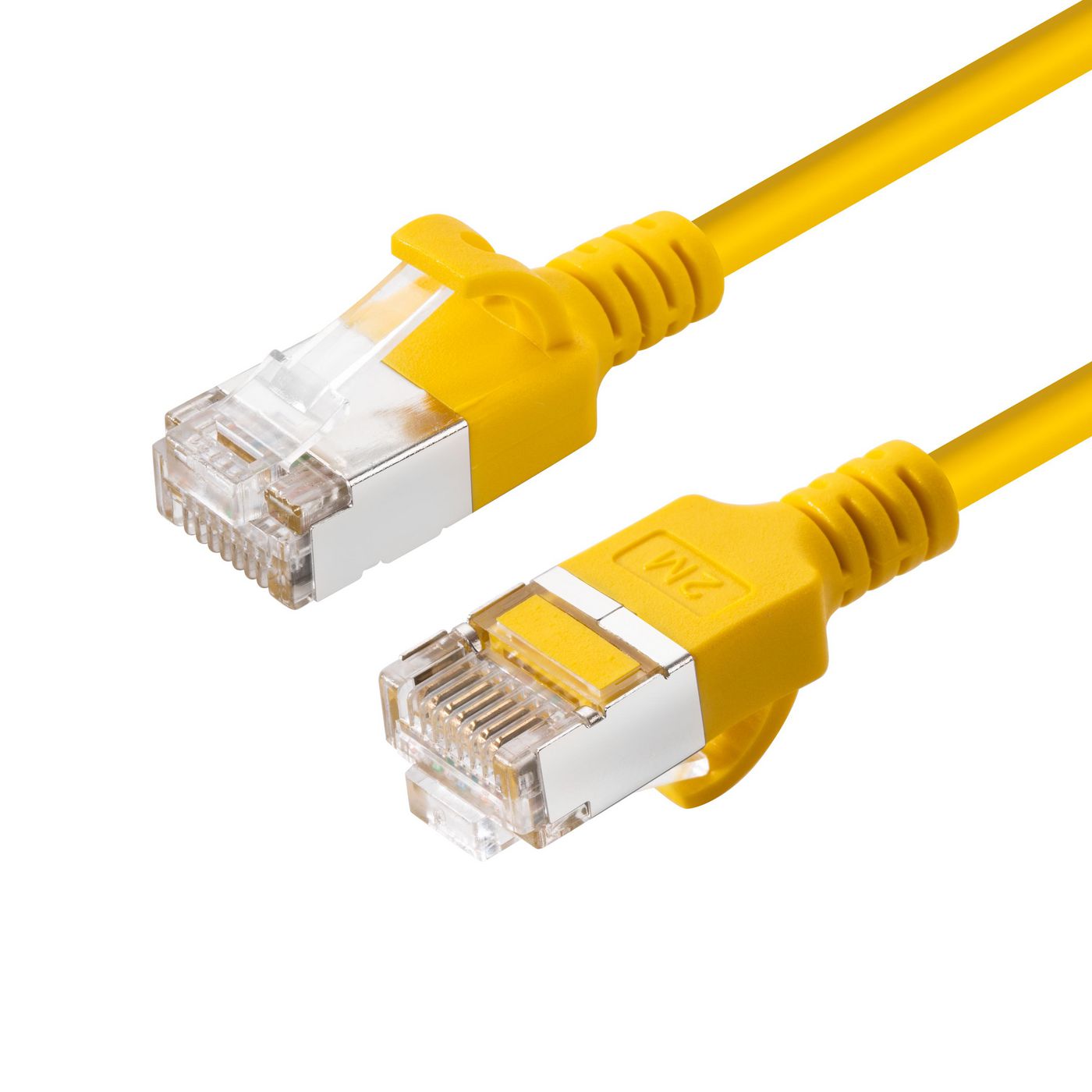 MicroConnect V-FTP6A015Y-SLIM Cat6a U/FTP Slim Network Cable – 1.5m Yellow LSZH RJ-45
