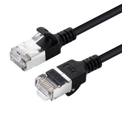 MicroConnect V-FTP6A0015S-SLIM Cat6a U/FTP STP 0.15m Network Cable – Black LSZH