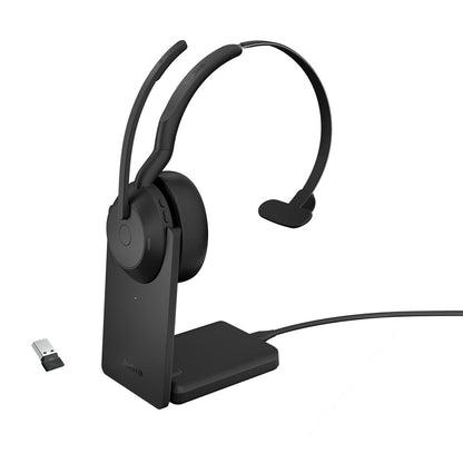 Jabra 25599-889-989 Evolve2 55 Mono Headset – Wireless, ANC, Black