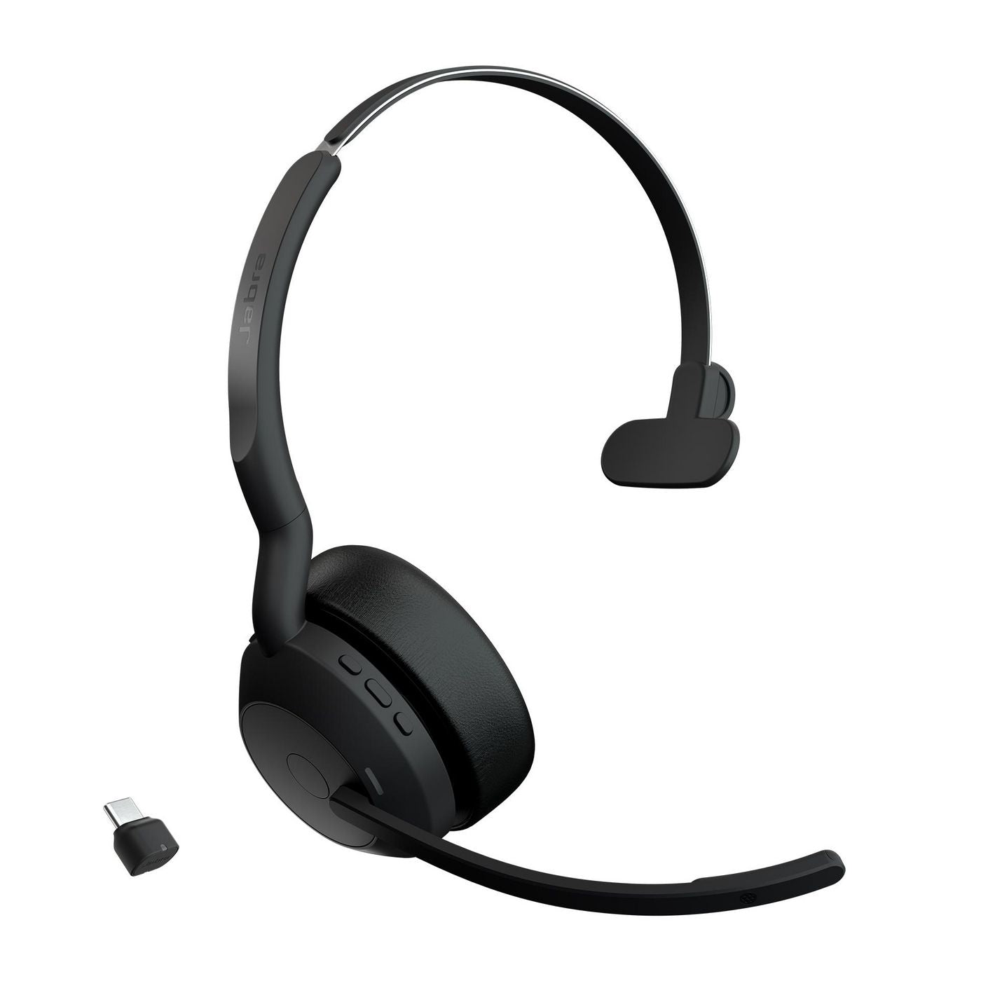 Jabra 25599-889-899 Evolve2 55 Link380c UC Mono Wireless Headset with ANC & Bluetooth