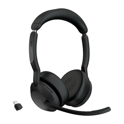 Jabra 25599-989-899 Evolve2 55 Link380c UC Stereo Wireless Headset Black