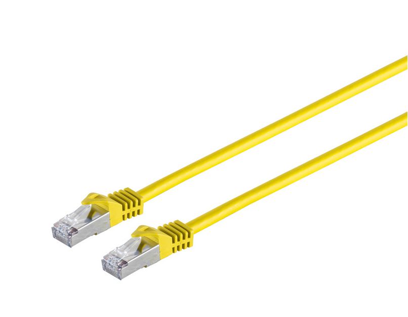 Microconnect Cat7 S/FTP Network Cable 20m – Yellow, LSZH, RJ-45, High-Speed