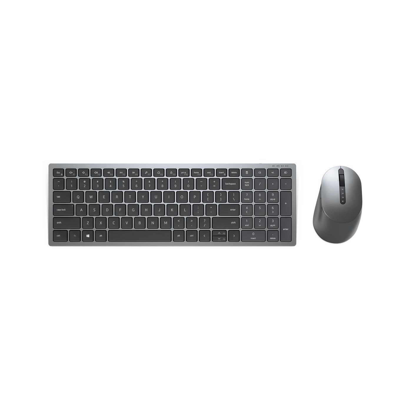 Dell KM7120W-GY-BEL Wireless Keyboard and Mouse – Belgian AZERTY, Grey