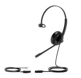 Yealink 1308028 Mono Wired Headset – Office/Call Centre, Head-band, Black