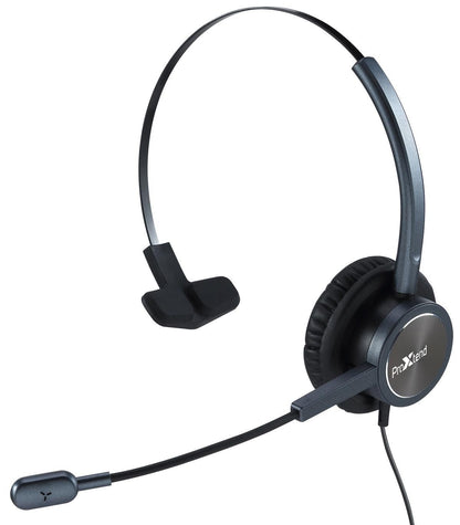 ProXtend PX-HSUSB101 Monaural USB Wired Headset – Black, 2.5m Cable