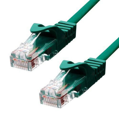 ProXtend 5UTP-005GR CAT5e Ethernet Cable – 0.5m Green U/UTP RJ45 Gold-Plated High-Speed