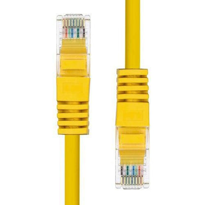 ProXtend 5UTP-005Y CAT5e Ethernet Cable – 0.5m Yellow U/UTP Copper RJ45 PVC Jacket