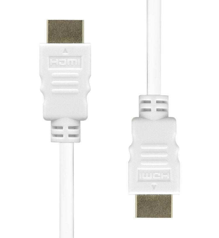 ProXtend HDMI Cable 0.5M White – 4K 30Hz, Gold-Plated, Bi-Directional