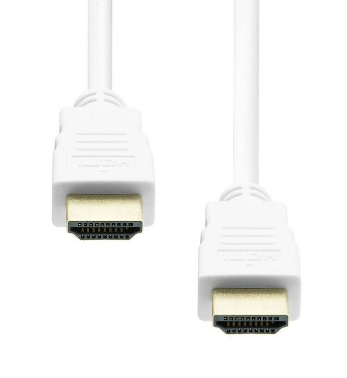 ProXtend HDMI-0005W HDMI Cable 0.5M White – 4K 30Hz Bi-Directional Gold-Plated HDMI 1.4