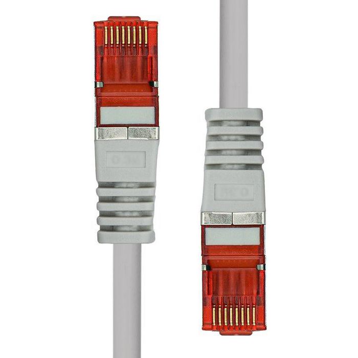 ProXtend 6FUTP-07G CAT6 Ethernet Cable – 7m F/UTP LSZH Grey, Gold-Plated RJ45 Connector