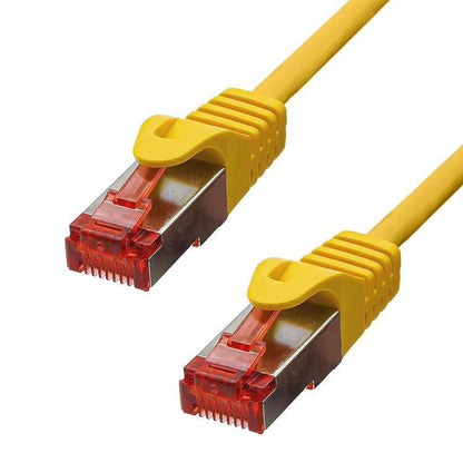 ProXtend 6FUTP-15Y CAT6 Ethernet Cable – 15m F/UTP LSZH Yellow, 1000Mbps, RJ45 Connector