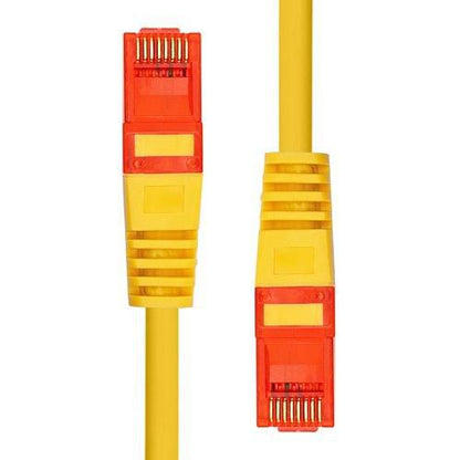 ProXtend 6UTP-0075Y CAT6 Ethernet Cable – 0.75m Yellow U/UTP LSZH 24AWG Gold-Plated RJ45