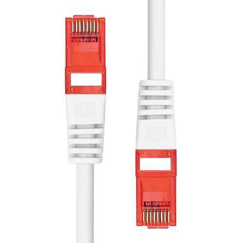 ProXtend 6UTP-07W CAT6 Ethernet Cable – 7m White U/UTP LSZH 24AWG Gold-Plated RJ45