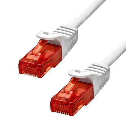 ProXtend 6UTP-15W CAT6 Ethernet Cable – 15m White U/UTP LSZH 24AWG Copper RJ45 Connector