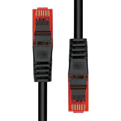 ProXtend 6UTP-15B CAT6 Ethernet Cable – 15m U/UTP LSZH Black 1000Mbps Gold-Plated RJ45