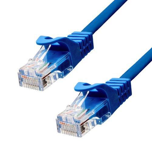 ProXtend CAT5e U/UTP Ethernet Cable 0.5m Blue – Copper, RJ45, PVC, RoHS