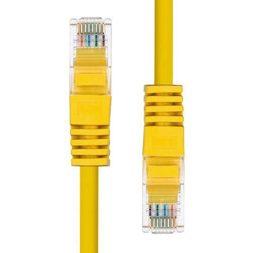 ProXtend 5UTP-015Y CAT5e Ethernet Cable – 1.5m Yellow U/UTP Copper RJ45 PVC Jacket