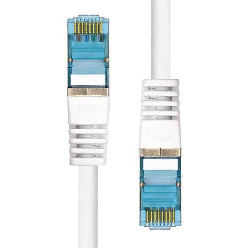 ProXtend 6ASFTP-07W CAT6A S/FTP Ethernet Cable – 7m White LSZH 10Gbps Gold Plated RJ45
