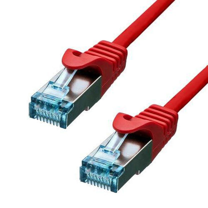 ProXtend 6ASFTP-005R CAT6A S/FTP Ethernet Cable – 0.5m Red LSZH Jacket 10GBase-T