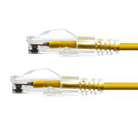 ProXtend S-6UTP-05Y Ultra Slim CAT6 Ethernet Cable – 5m Yellow LSZH U/UTP 28AWG 3.6mm