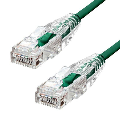ProXtend S-6UTP-04GR Ultra Slim CAT6 Ethernet Cable – 4m Green LSZH U/UTP 28AWG 28AWG Copper