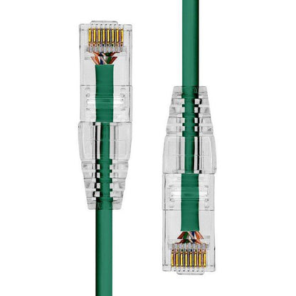 ProXtend S-6UTP-04GR Ultra Slim CAT6 Ethernet Cable – 4m Green LSZH U/UTP 28AWG 28AWG Copper