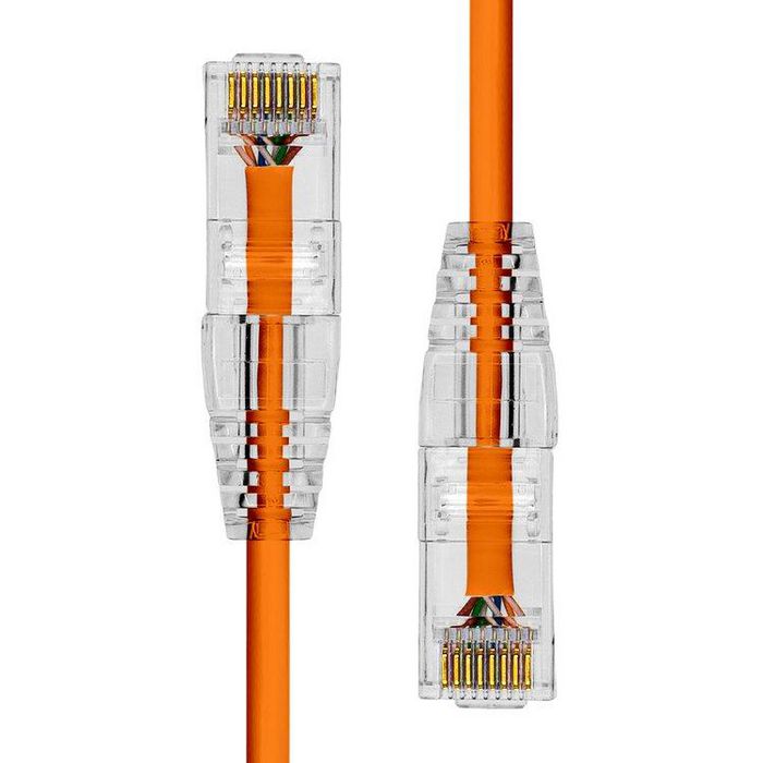 ProXtend S-6UTP-04O Ultra Slim CAT6 Ethernet Cable – 4m Orange LSZH U/UTP 28AWG 3.6mm Diameter