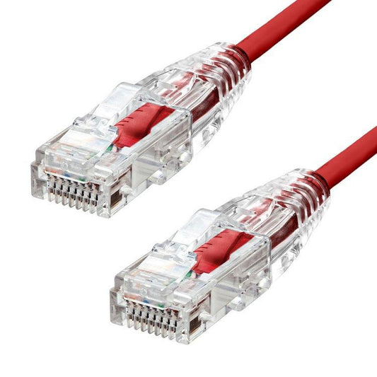 ProXtend Ultra Slim CAT6 U/UTP Ethernet Cable, 4m Red, LSZH, 28AWG, CE/RoHS