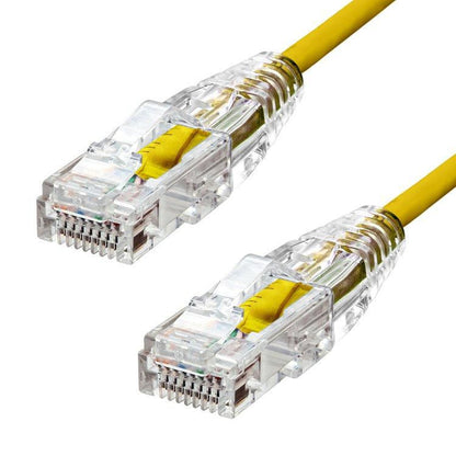 ProXtend S-6UTP-04Y Ultra Slim CAT6 Ethernet Cable – 4m Yellow LSZH U/UTP 28AWG 28AWG