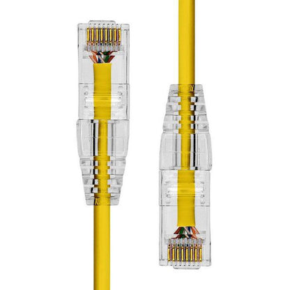 ProXtend S-6UTP-04Y Ultra Slim CAT6 Ethernet Cable – 4m Yellow LSZH U/UTP 28AWG 28AWG