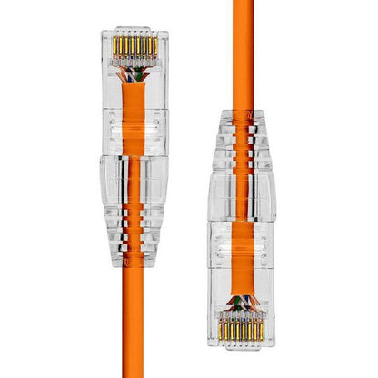 ProXtend S-6AUTP-05O Ultra Slim CAT6A Ethernet Cable – 5m Orange LSZH U/UTP 28AWG 3.6mm