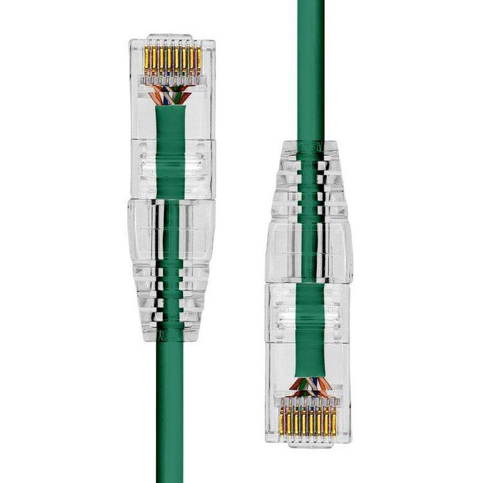 ProXtend S-6UTP-05GR Ultra Slim CAT6 Ethernet Cable – 5m Green U/UTP LSZH 28AWG 3.6mm Diameter