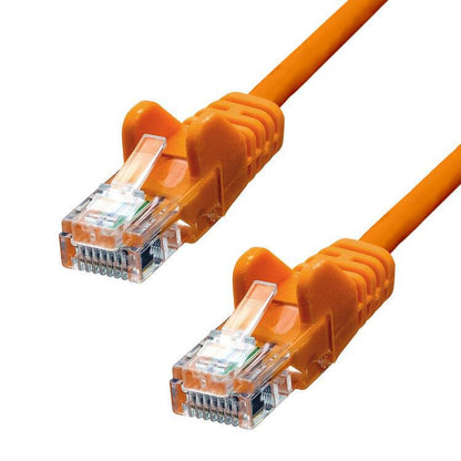 ProXtend V-5UTP-10O CAT5e Ethernet Cable – 10m Orange U/UTP CCA PVC RJ45 Connector