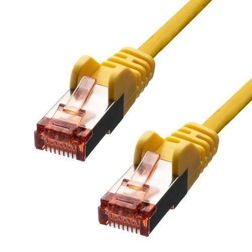 ProXtend CAT6 F/UTP Ethernet Cable, 0.3m Yellow – 1000Mbps, PVC, RoHS Certified