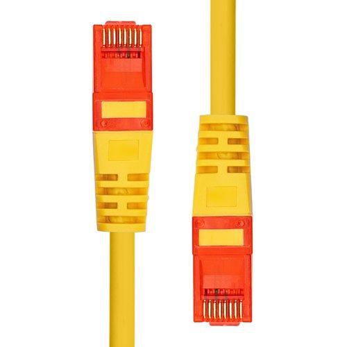 ProXtend V-6UTP-015Y CAT6 Ethernet Cable – 1.5m Yellow U/UTP CCA PVC RJ45 Gold-Plated Connectors